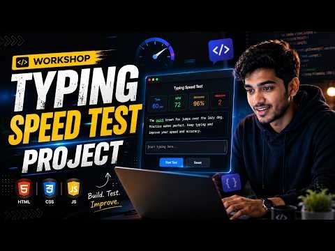 Typing Speed Test Project | HTML + Tailwind CSS + JavaScript