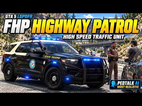 GTA 5 LSPDFR Mods | FHP High Speed Traffic Unit! | Realistic Patrol + PedTalk AI