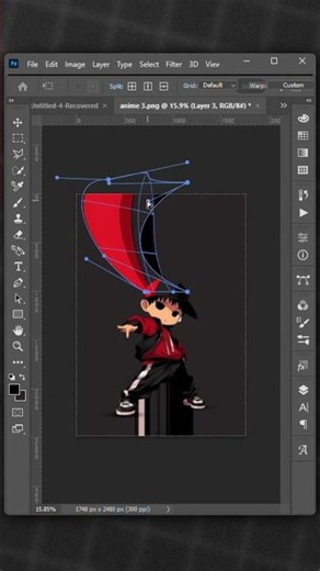 Single Row Marquee Tool Effect in Photoshop #photoshop