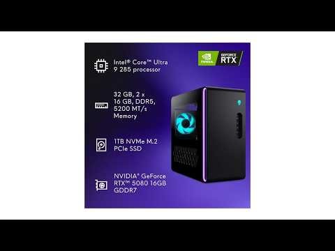 Alienware Aurora RTX 5080 Gaming PC – Core Ultra 9, 32GB RAM & 1TB SSD!
