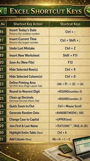 Excel Tricks - All functions and formulas in excel !!! ExcelFormulas #ExcelFunctions ExcelLearning