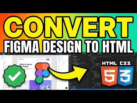 How to CONVERT Figma Design to HTML and CSS
