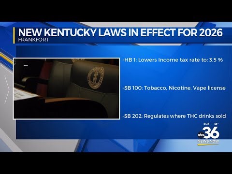 New Kentucky laws in effect for 2026