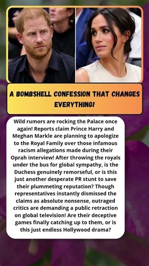 SHOCKING! Harry & Meghan Begging For Forgiveness?! #RoyalFamily #HarryAndMeghan #OprahInterview