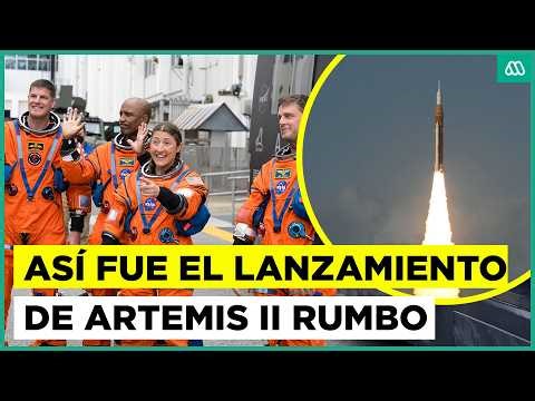 Misión Artemis II: Así fue el despegue del cohete rumbo a la luna