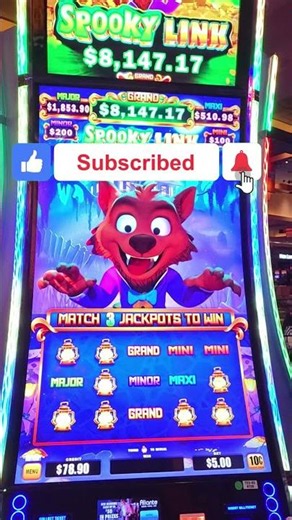 Wo' Wolfie Jackpot Bonus #adventuresinvegas #slot #casino #slotmachine #shorts