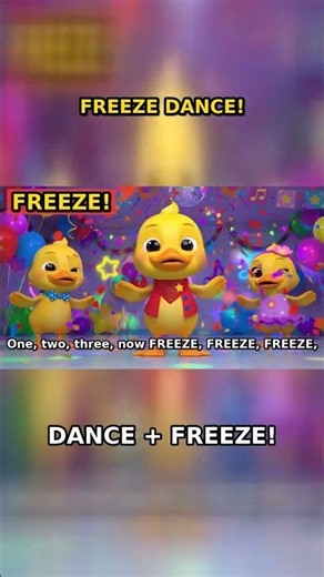 Freeze Dance Song 🧊 Dance and Freeze! | Kids Tunes #shorts