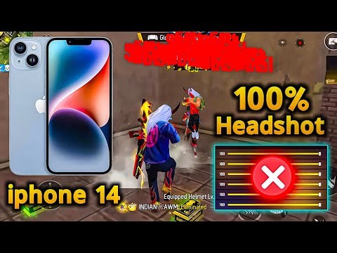 Iphone 14 Free Fire Gameplay+Sensitivity Settings