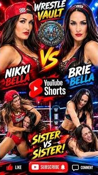 Nikki Bella vs Brie Bella 🔥 | Twin Sisters Face Off! 😱 WWE Shorts #shorts #youtubeshorts #wrestling