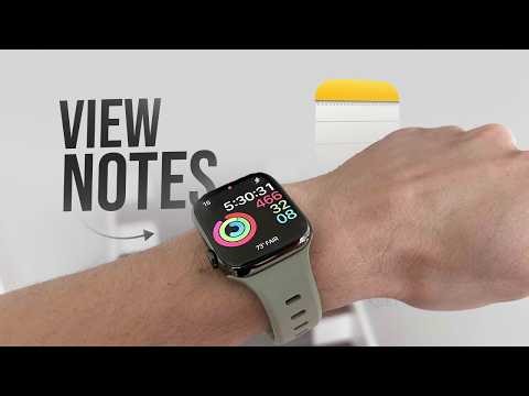 How to View Notes on Apple Watch (tutorial)