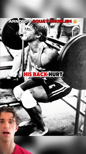 😳How Arnold Fixed His Squat With Long Legs #bodybuilding #arnoldschwarzenegger