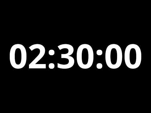 2 Hour 30 Minutes Timer 4K ⏱️ | 150 Minute Countdown (No Music, Black Screen)