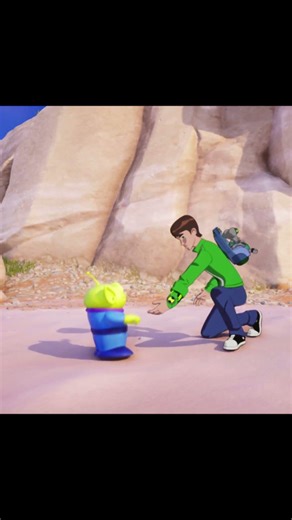 Fortnite: Toy Story Alien & Ben 10 High five Emote #fortnite #ben10