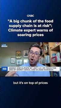 'A big chunk of the food supply chain is at risk': Climate expert warns of soaring prices