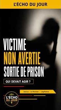 Il sort de prison. Sa victime n’est pas prévenue #violencesconjugales