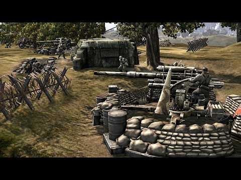 Battle of the 5 Bridges: USA vs Germany Combat | Company of Heroes Blitzkrieg (No Commentary)