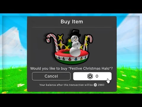 [FREE UGC] How to Get "Festive Christmas Halo" (ROBLOX)