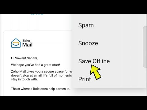 Zoho Mail App Me Emails Download Offline Kaise Kare
