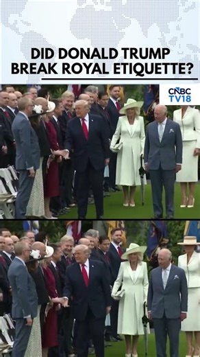 Donald Trump Cuts in Front Of Queen Camilla At White House Greeting | White House Viral | N18G