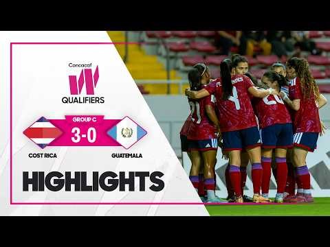 Costa Rica vs Guatemala | 2025/26 Concacaf W Qualifiers