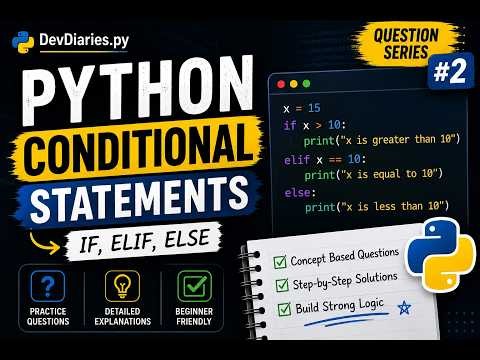 Python If-Else Explained | Python Question Series #4