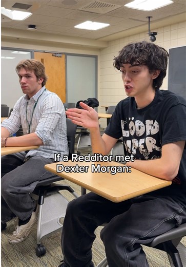 Redditor meets Dexter Morgan #skit #willdotcom #funny #relatable | dexter morgan