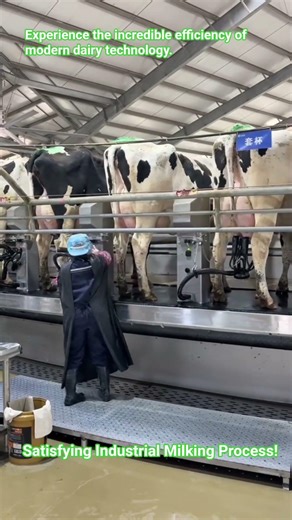 ​Modern Dairy Farming: Fast & Efficient! #shorts #amazing #farming