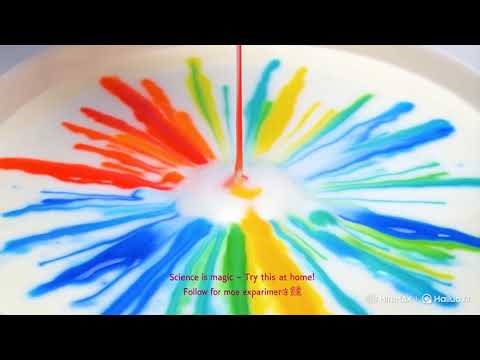 Rainbow Milk Color Explosion with Soap