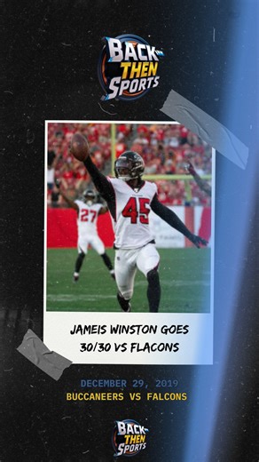 Back Then Sports on Instagram: "December 29th, 2019: Jameis Winston becomes the 1st player to throw 30 TDs & INTs in the same season vs Falcons . . #nfl #jameiswinston #tampabaybuccaneers #atlantafalcons #quarterback"