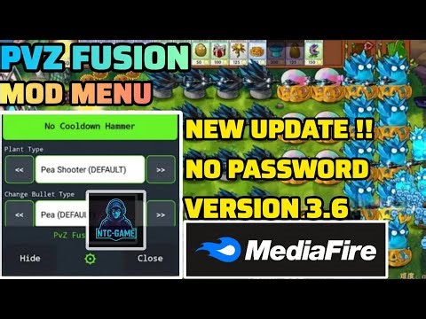 [UPDATE] PVZ Fusion MOD MENU v3.6 | Unlimited Everything & Unlocked All Plants || NTC-GAME