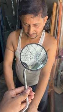 Amazing Trick to Fix a Broken Motorcycle Side Mirror | Full Repair Process. #shorts