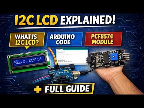 I2C LCD Explained | What is I2C LCD + Arduino Code + PCF8574 Module Full Guide