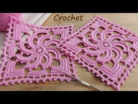 НЕВЕРОЯТНО КРАСИВЫЙ КВАДРАТНЫЙ МОТИВ КРЮЧКОМ 💕The PRETTIEST Crochet Square I’ve Ever Made 💕