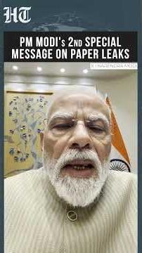 On Cam: PM Modi's 2nd Special Message On Paper Leaks Amid Student Protests| CJP,NEET #Shorts