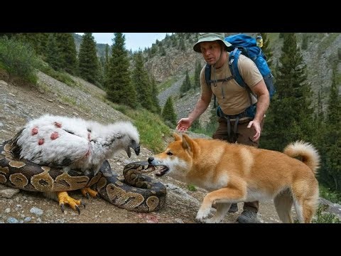 Animal Rescue: Giant Python Wrapped Around Baby Eagle... (Hero Dog Attacks!)