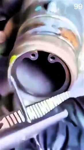 Install the circlip in the cylinder using snap ring pliers.