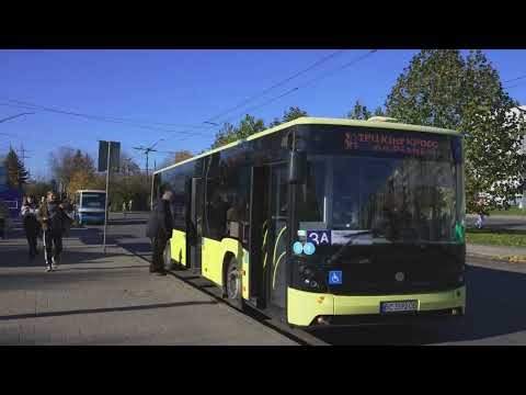 Ukraine, Lviv, bus 3A ride from Автовокзал (433) to Стрийська-Наукова (436)