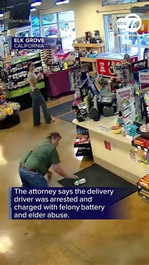 Shocking video shows delivery driver punching man at CA gas station