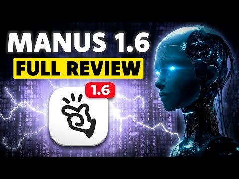 Manus 1.6 Turns Ideas Into Real Apps (Full Test)