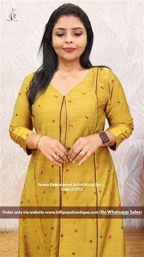 Yeame Embroidered Jacket Kurta With BottomProduct Code - 11952