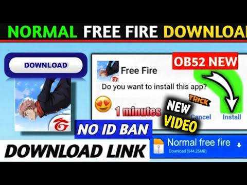 How to Download & Update Normal Free Fire | Normal Free Fire Download Link & Update Free Fire Normal