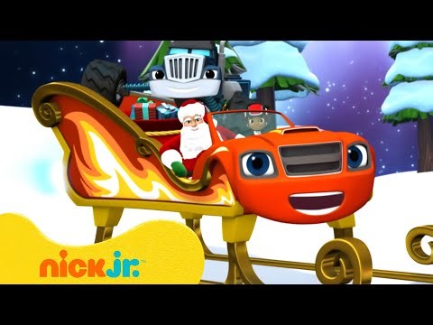 Blaze | Resgates e corridas de inverno do Blaze! 🎅☃️ com Crusher | 4 horas | Nick Jr. em Português