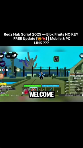 growex.site on Instagram: "Redz Hub Script 2025 — Blox Fruits Script NO KEY | FREE Update | Mobile & PC #robloxgames #script #robloxfyp #bloxfruits"
