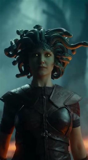 Medusa Faces a Troll #medusa #troll #shorts