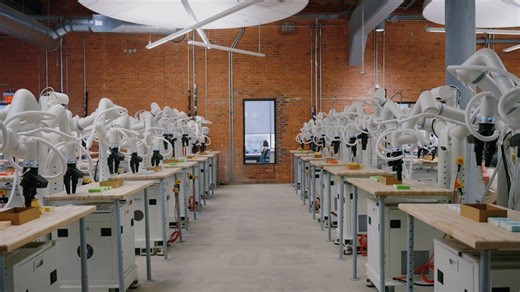 America's largest robot data factory is live.100 robots doing real work to power the next era of physical intelligence.The future is here.