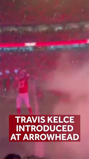 Travis Kelce introduced before Thursday's game against Denver