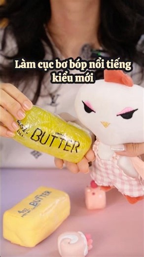 Làm cục bơ bóp nổi tiếng kiểu mới - DIY cùng Thú bông vải Tiệm tạp hoá nhà May