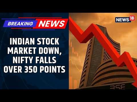 Indian Stock Market Down: Sensex Falls Over 1300 Points And NIFTY Falls Over 350 Points | BREAKING