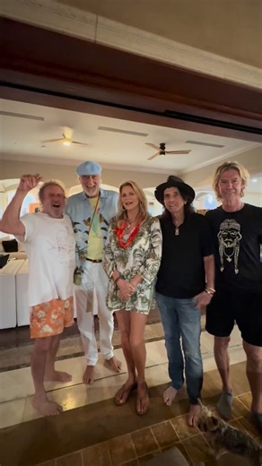 this is how rumors get started @mickfleetwoodofficial @duffmckagan @alicecooper #happyearlybirthday Kari | Sammy Hagar (The Red Rocker)