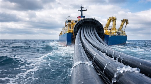 The hidden infrastructure of the internet, how ships lay and fix fiber optic cables across the ocean